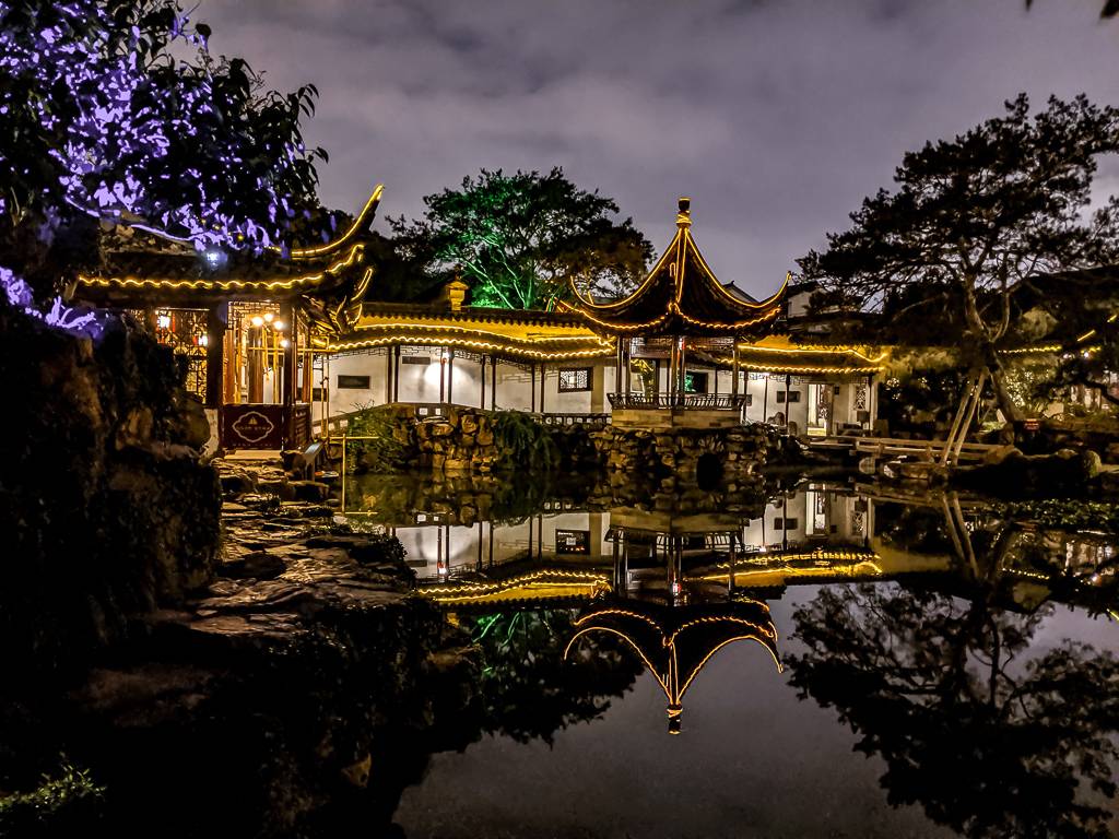 Master of Nets Garden at Night